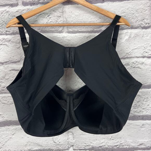 NWT TORRID Women's 44DD Black Dream Wire-Free Nursing 360° Back Smoothing Bra - Picture 5 of 10